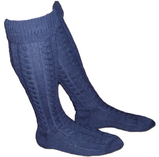 Hand-knitted sea boot socks