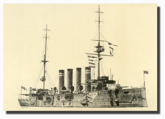 First Class Armoured Cruiser HMS Hogue