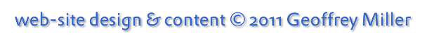 Web-site design & content Copyright � 1995-2006 Geoffrey Miller