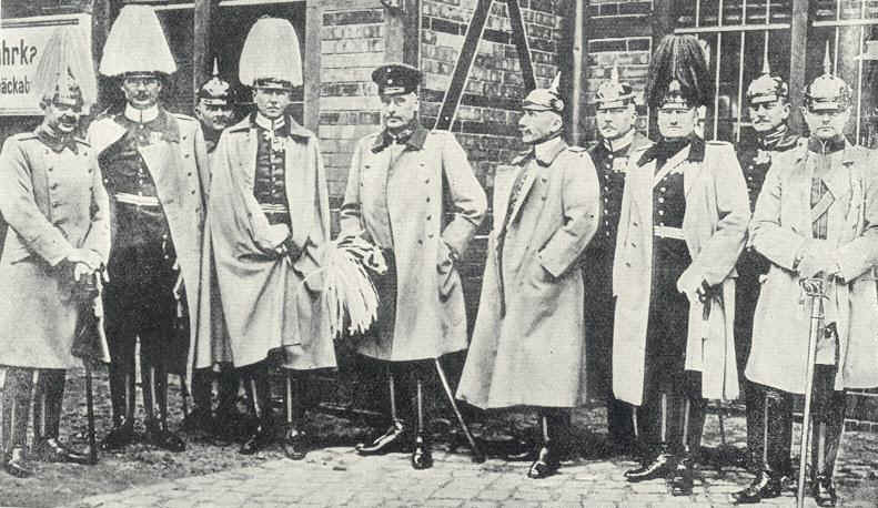 Liman von Sanders (centre) and his Staff