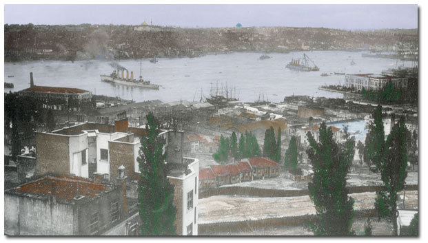 SMS Breslau, at anchor in the Golden Horn