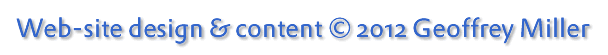 Web-site design & content Copyright � 1995-2006 Geoffrey Miller