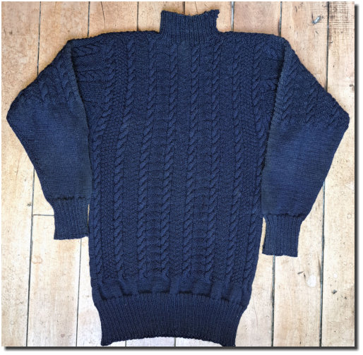 Filey Gansey knitted in 1940