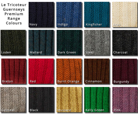Le Tricoteur Premium Guernsey colours