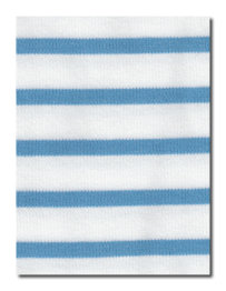 Milk/Blue long sleeve Interlock